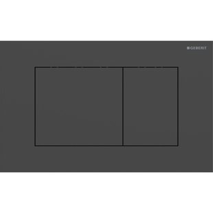 Geberit Drukplaat Sigma 40, 2-toets Square RVS Mat Zwart