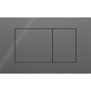 Geberit Drukplaat Sigma 40, 2-toets Square Glas Lava