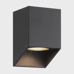 Nordlux Nico Wandlamp - Square H 12 cm - Zwart