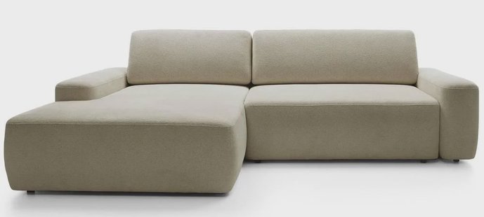 Hoekslaapbank Elis links met opbergruimte chenille | NADUVI Collection