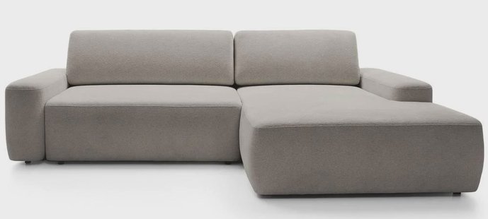 Hoekslaapbank Elis rechts met opbergruimte chenille | NADUVI Collection