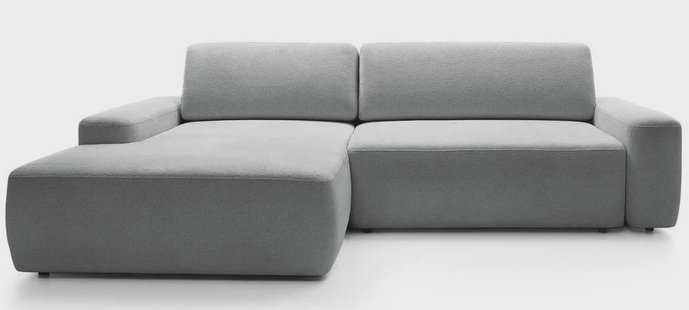 Hoekslaapbank Elis links met opbergruimte chenille | NADUVI Collection