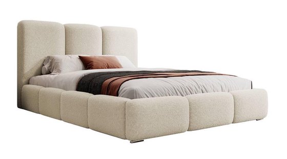 Bedframe Briar bouclé met opbergruimte 160x200 | NADUVI Collection