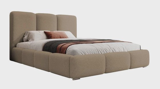 Bedframe Briar bouclé met opbergruimte 140x200 | NADUVI Collection