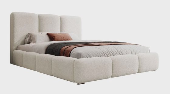 Bedframe Briar bouclé met opbergruimte 140x200 | NADUVI Collection