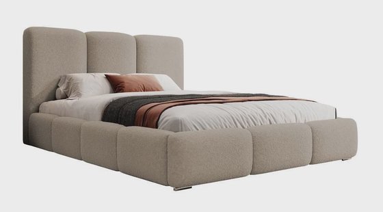 Bedframe Briar bouclé met opbergruimte 180x200 | NADUVI Collection