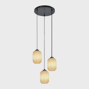 by fonQ Ribba Hanglamp - 3 Lichts - Opaalglas