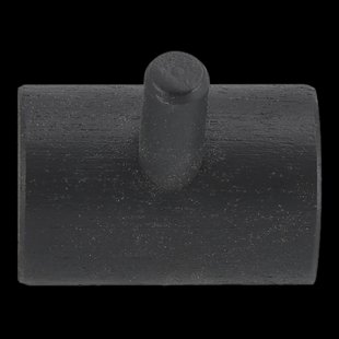1898 Allsarp kapstokje 1 knop Zwart-geschilderd berkenhout 1898 Allsarp kapstokje 1 knop Zwart-geschilderd berkenhout