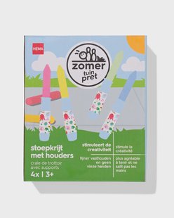 HEMA Stoepkrijt met houders - 4 stuks