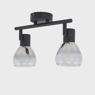 Lindby - Pendura 2 Plafondlamp Zwart/Rook Grijs
