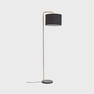 Lindby - Hillary Vloerlamp Zwart/Goud