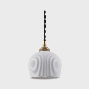 Lindby - Nolane Hanglamp Wit/Geel Koper
