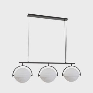 Lucande - Helva 3 Hanglamp Zwart/Wit