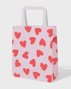 HEMA Cadeautasjes M hart - 6 stuks (rood)