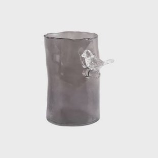 present time - Vase Bird On Branch Small