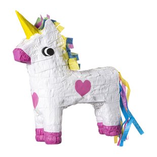 Pinata xl unicorn - wit - 45x30x10 cm