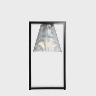 Light-Air Tafellamp Kristal/Zwart Kartell - Woonkamer - Designer - Kunststof - Met lampenkap