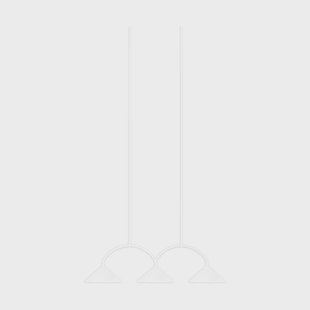 Globen Lighting Curve hanglamp 3 Wit