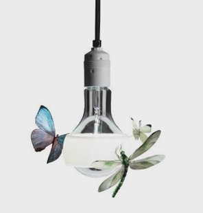 Johnny B. Butterfly Hanglamp 420cm White Ingo Maurer - Woonkamer - Glas