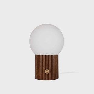 Hubble 22 Taffellamp Walnut Globen Lighting - Kunststof