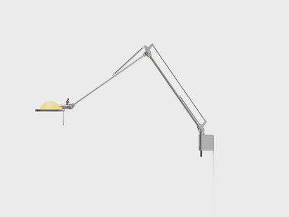 Berenice wandlamp 45x45 geel/aluminium Luceplan - Metaal