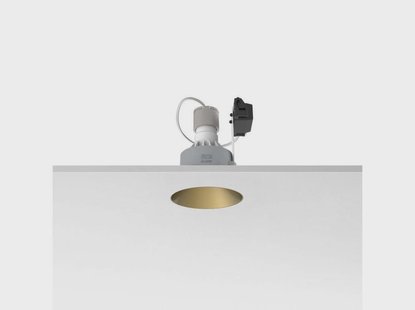 Kap 80 Fixed Round Ingebouwd Spot Gold FLOS - Woonkamer - Aluminium