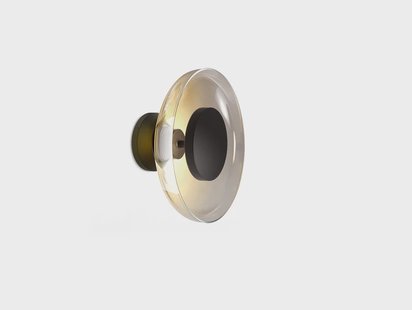 Aura Plus wandlamp met kap transparant gerookt MARSET - Woonkamer - Kunststof