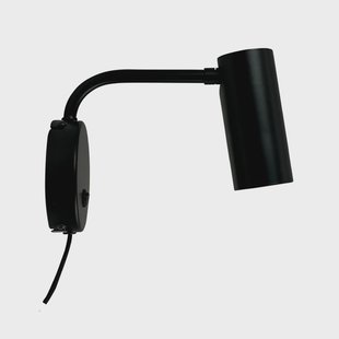 Skagerrak wandlamp, zwart, uitsteek 20 cm Dyberg Larsen - Woonkamer - Modern - Metaal - 1 lamp