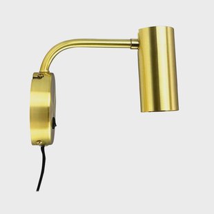 Skagerrak wandlamp, messing, uitsteek 20 cm Dyberg Larsen - Woonkamer - Modern - Metaal - 1 lamp