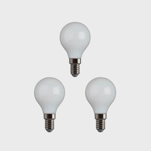 e3light - 3-pack lampen LED E14 4W opaal CRI95 dimbaar