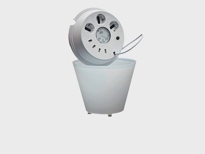 Multipot+ Portable Tafellamp Glossy White - Rotaliana - Woonkamer - Designer - Kunststof - 1 lamp