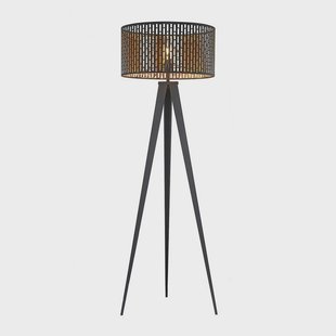 Thoralf Vloerlamp Black Lindby - Woonkamer - Metaal - Driebeen