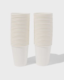 HEMA Bekers wit - 50 stuks