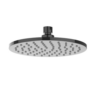 Hoofddouche IVY Medium 20 cm Anti-Kalk Nozzels Zwart Chroom PVD