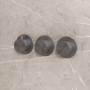 Thermostatische Inbouwkraan Best Design High End Gun Metal