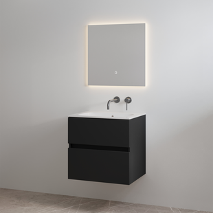 Badmeubelset zonder Kraangat Best Design Splash 60 cm Mat Zwart