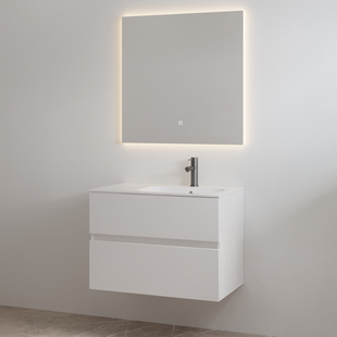 Badmeubelset met Kraangat Best Design Splash 80 cm Glans Wit