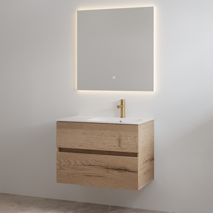 Badmeubelset met Kraangat Best Design Splash 80 cm Halifax Hout