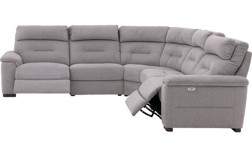 Goossens Bank Boris grijs, stof,