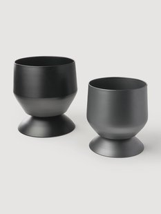 Plantenpotten Renya, 2-delig ZWART