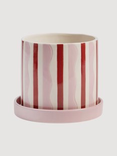 Handbeschilderde bloempot Clash