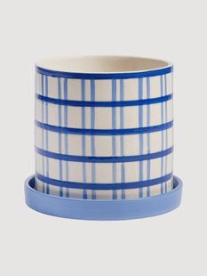 Handbeschilderde bloempot Clash