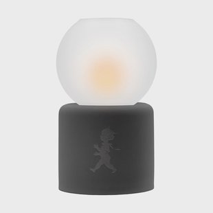 Solstickan Design Globe theelichthouder Ø9,5x17 cm Donkergrijs