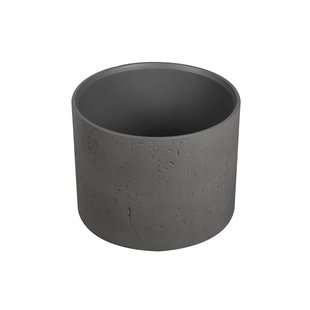 Betonnen Vrijstaande Wastafel Rond Ideavit Idea.Grande-D5 39x30cm Donkergrijs