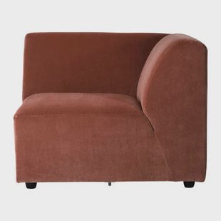 HKliving Jax Bank Element - Hoekstuk Rechts - Royal Velvet - Magnolia