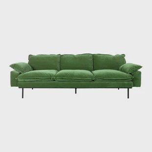 HKliving Retro Sofa 4-zitsbank - Royal Velvet - Green