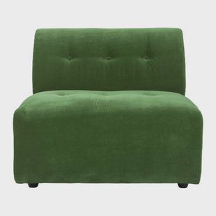 HKliving Vint Bank Element - Middenstuk - Royal Velvet - Groen