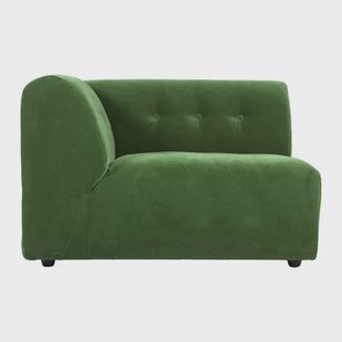 HKliving Vint Bank Element - 1,5-zitsbank Links - Royal Velvet - Groen