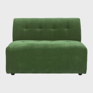 HKliving Vint Bank Element - 1,5-zitsbank Middenstuk - Royal Velvet - Groen