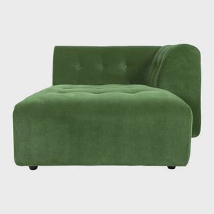 HKliving Vint Bank Element - Divan Rechts - Royal Velvet - Groen